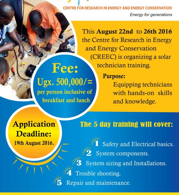 YOUTH EMPOWERMENT WITH SOLAR TECHNICIAN TRAININGS